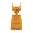High waist ruffled hip wrap holiday skirt - ROUTINE FASHION